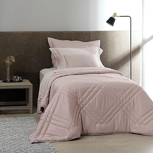 Edredom Solteiro Cetim 270 Fios Buddemeyer Vision 100% Algodão Penteado Rosa
