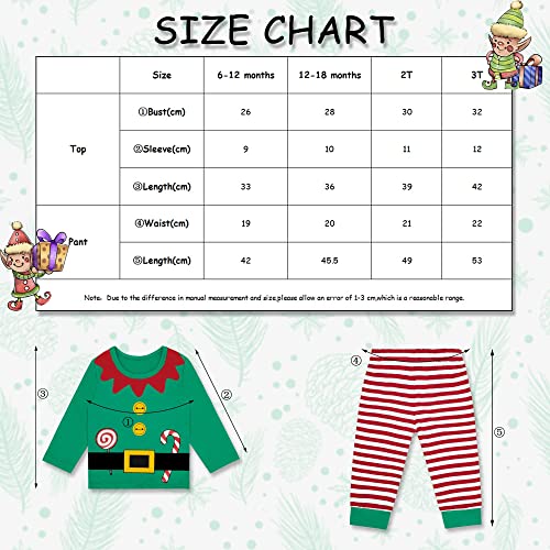Baby Boys Girls Funny Elf Costume Christmas Romper4