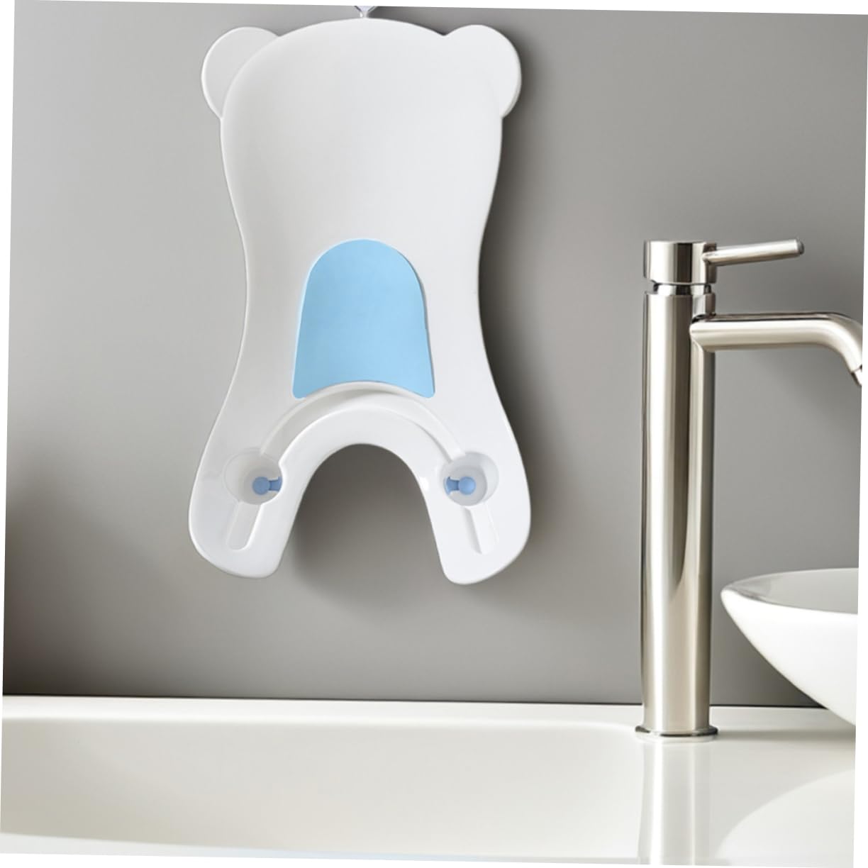 Bañera Ergonómica para Recién Nacido Cuenco Portátil de Seguro para Baño Lavado de Cara y Manos Cojín Cómodo para Bebés Diseño y Fácil de Transportar