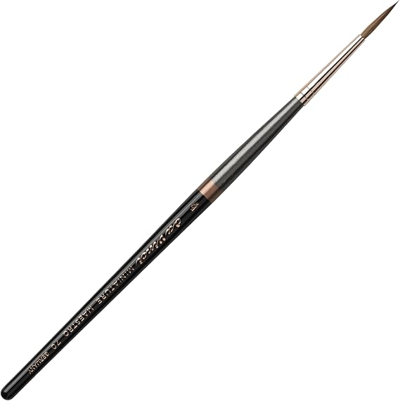 da Vinci Series 70 Miniature Maestro Kolinsky Red Sable, Round, Extra Pointed and Long, Size 4 ...