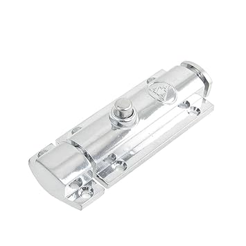 ELECTROPRIME 9.5cm Long Metal Latch Barrel Bolt Sliver Tone for Door Window