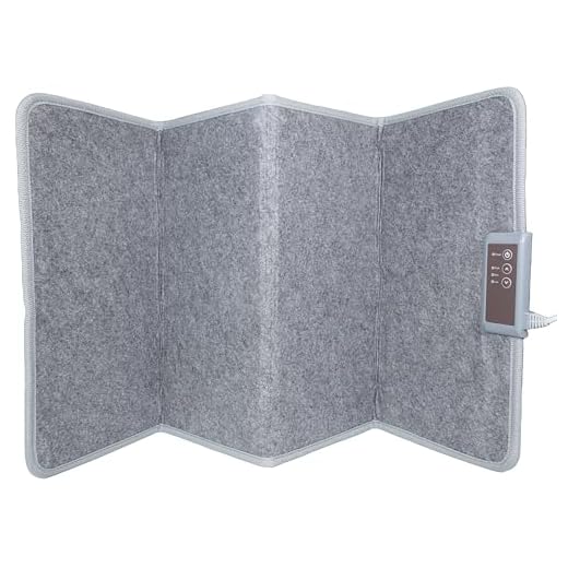 Silvergear® Panel de Calefacción Infrarrojo 165W | Calentador de Escritorio Plegable | 3 Niveles de Calor | Cable Extra Largo | 50x100cm | Gris