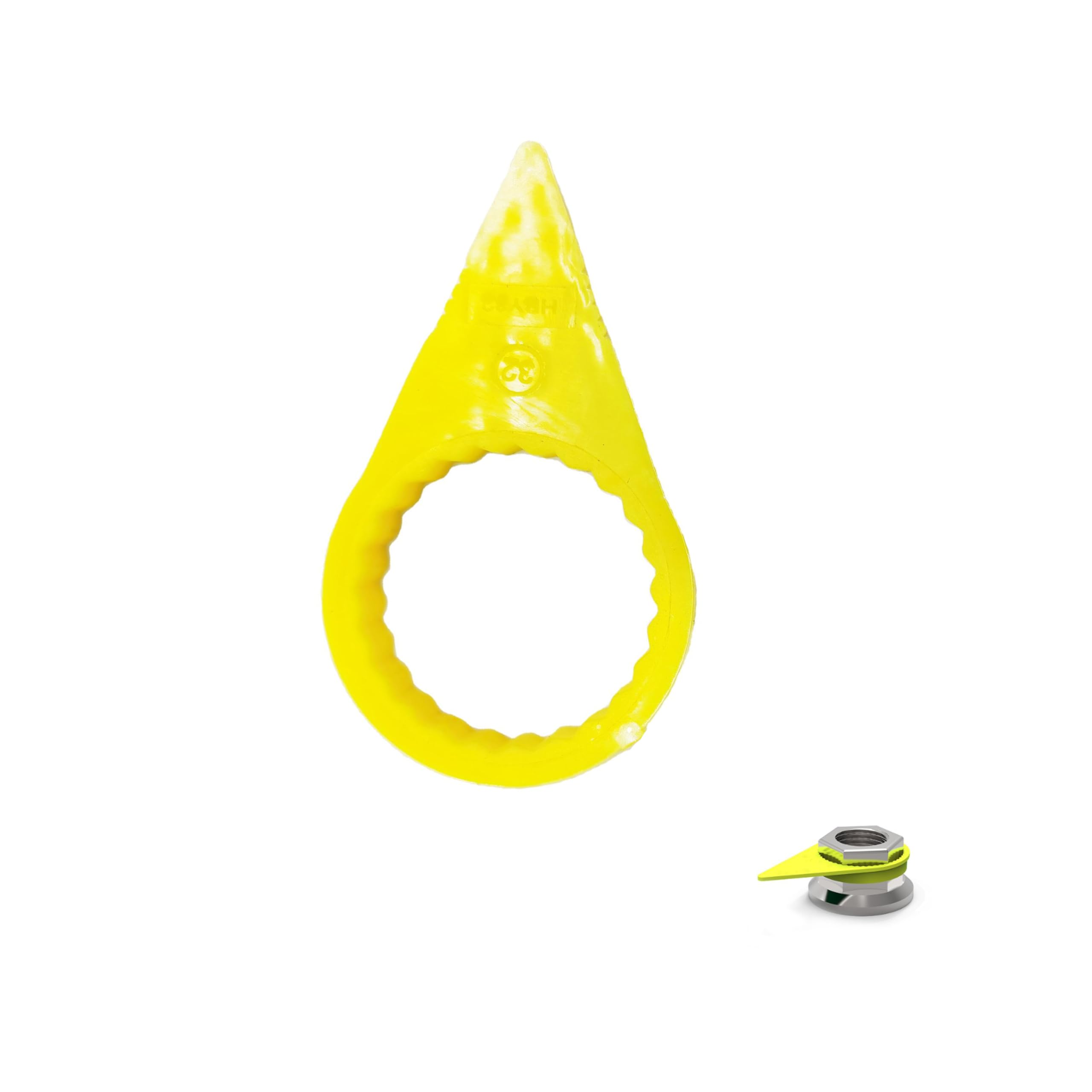 200 Pezzi Checkpoint Indicatori di Dado Allentato per Ruote per Dadi da 19mm, 32mm, 33mm, 41mm Indicatore di Controllo Ruote ad Alta Visibilità Giallo (32 mm)