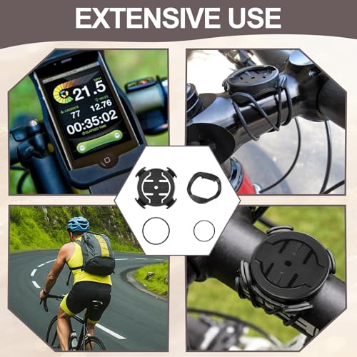 Ebksqs 2 Stück Fahrradhalterung für GPS Fahrradcomputer, Universal Lenkerhalterung und Vorbauhalterung Kompatibel mit GPS Fahrradcomputern - Geeignet für 22-40mm Lenkerumfang