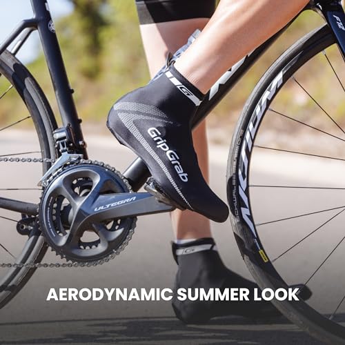 GripGrab RaceAero Road Bike Summer Aero Overshoes Lightweight Thin