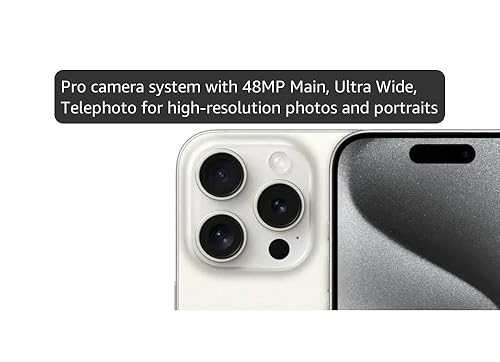 Amazon.com: Apple iPhone 15 Pro Max, 1TB, White Titanium