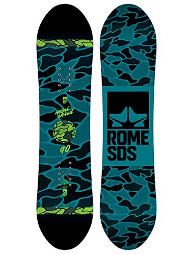 Rome Snowboards Monished Snowboard, Black, 90