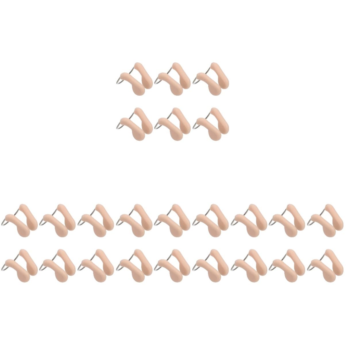 iplusmile Nasello da Nuoto Junior Clip Nasale per Nuoto Piscina Snorkeling Filo Tappo Protezione del Naso per Il Nuoto Protettori del Naso Che Nuotano Nuotatori Beige