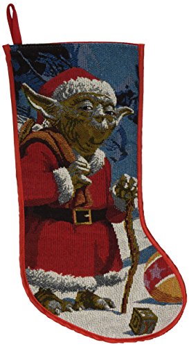 YUCHEL Star Wars Classic Yoda Tapestry Stocking, 19-Inch