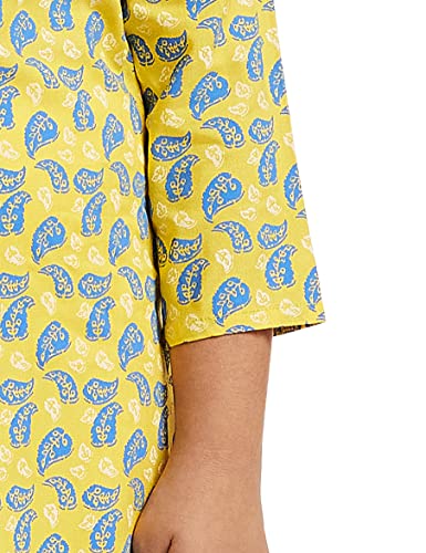 Image of Amazon Brand - Jam & Honey Girl's Cotton Regular Short Kurti