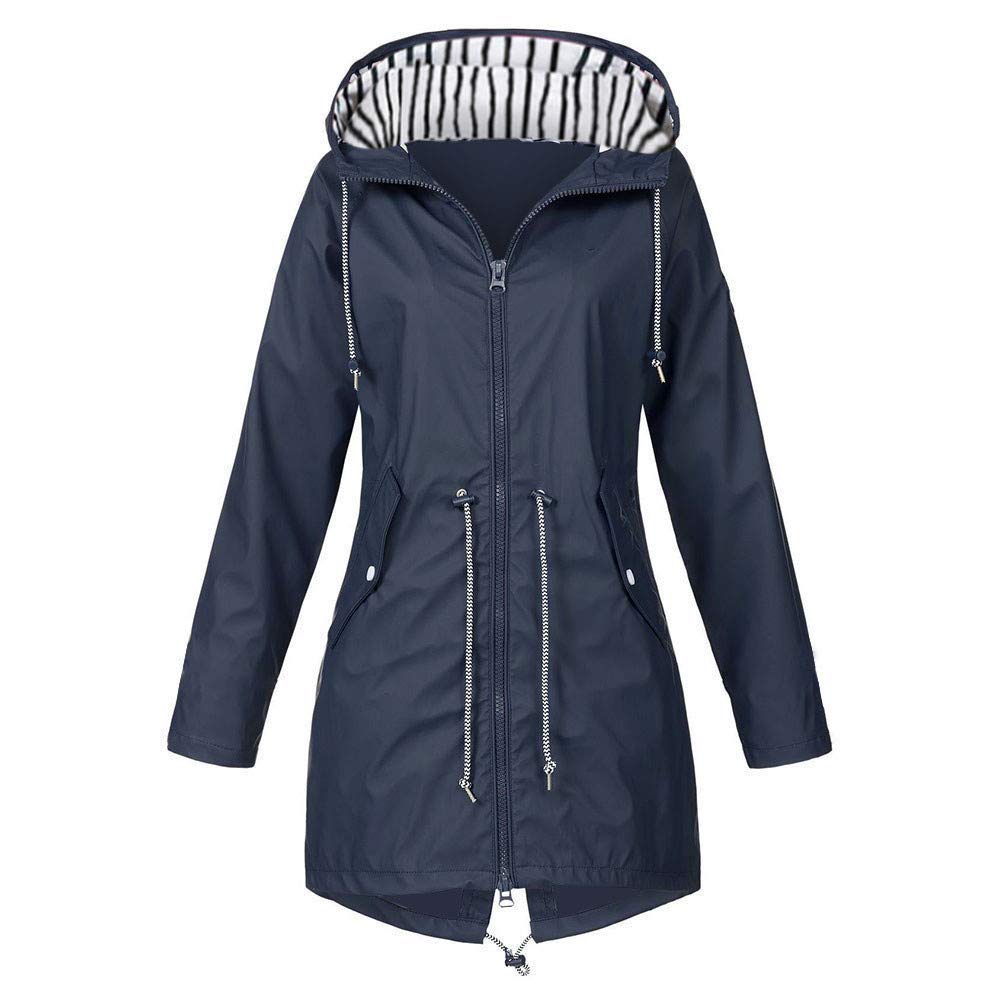 Chaqueta exterior con capucha para ropa exterior impermeable de mujer 3