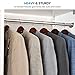 High-Grade Wide Shoulder Wooden Hangers 6 Pack, Non Slip Pants Bar, Smooth Finish Wood Suit Hanger Coat Hanger for Closet, Holds Upto 20lbs, 360° Swivel Hook, for Dress, Jacket, Heavy Clothes Hangers