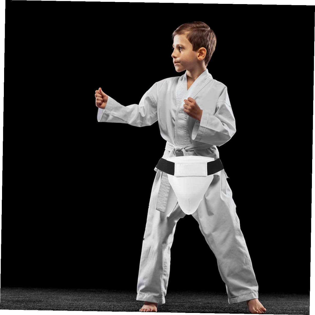 GALPADA Protezione Inguale Boxe Regolabile Paraseno Taekwondo Traspirante in Abs Supporto Leggero e Resistente per Sport da Combattimento