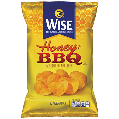 Wise Honey BBQ Potato Chip, .75-Oz Bags (Pack of 72)