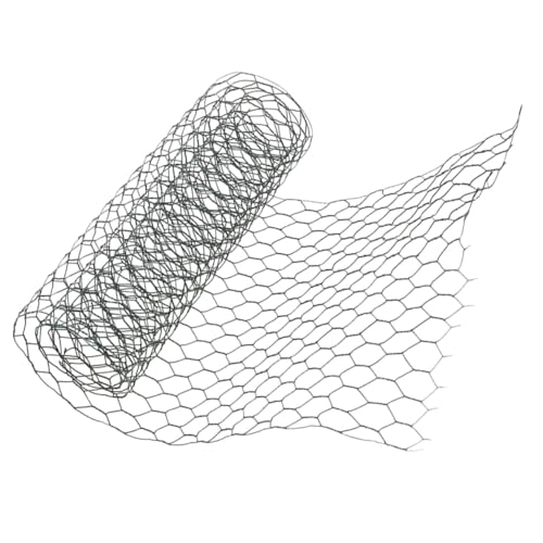 YARDWE 耐久アイアンワイヤーネット ガーデニング用メッシュ網 軽量持ち運び簡単 フローラルアレンジメント用 花壇囲い フェンス網兼用