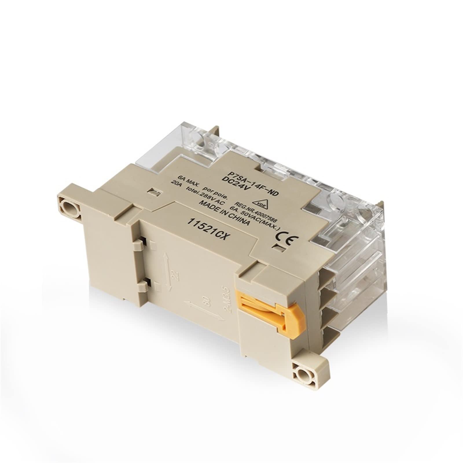 Base relè di sicurezza 14 pin 24 V CC con zoccolo relè su guida DIN P7SA-14F-ND Parti di ricambio