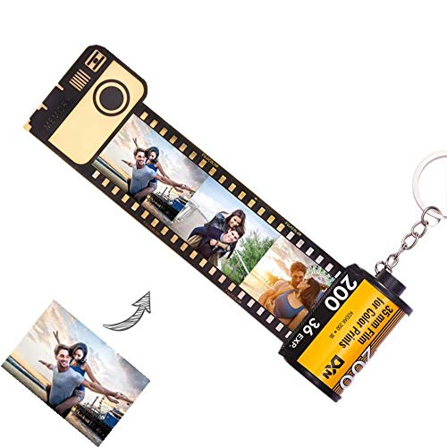 Preisvergleich Produktbild Schlüsselbund, personalisierte benutzerdefinierte Kamera Rollfilm Foto Schlüsselbund Schlüsselbund, Foto Geschenk, Schlüsselbund und Gepäckanhänger