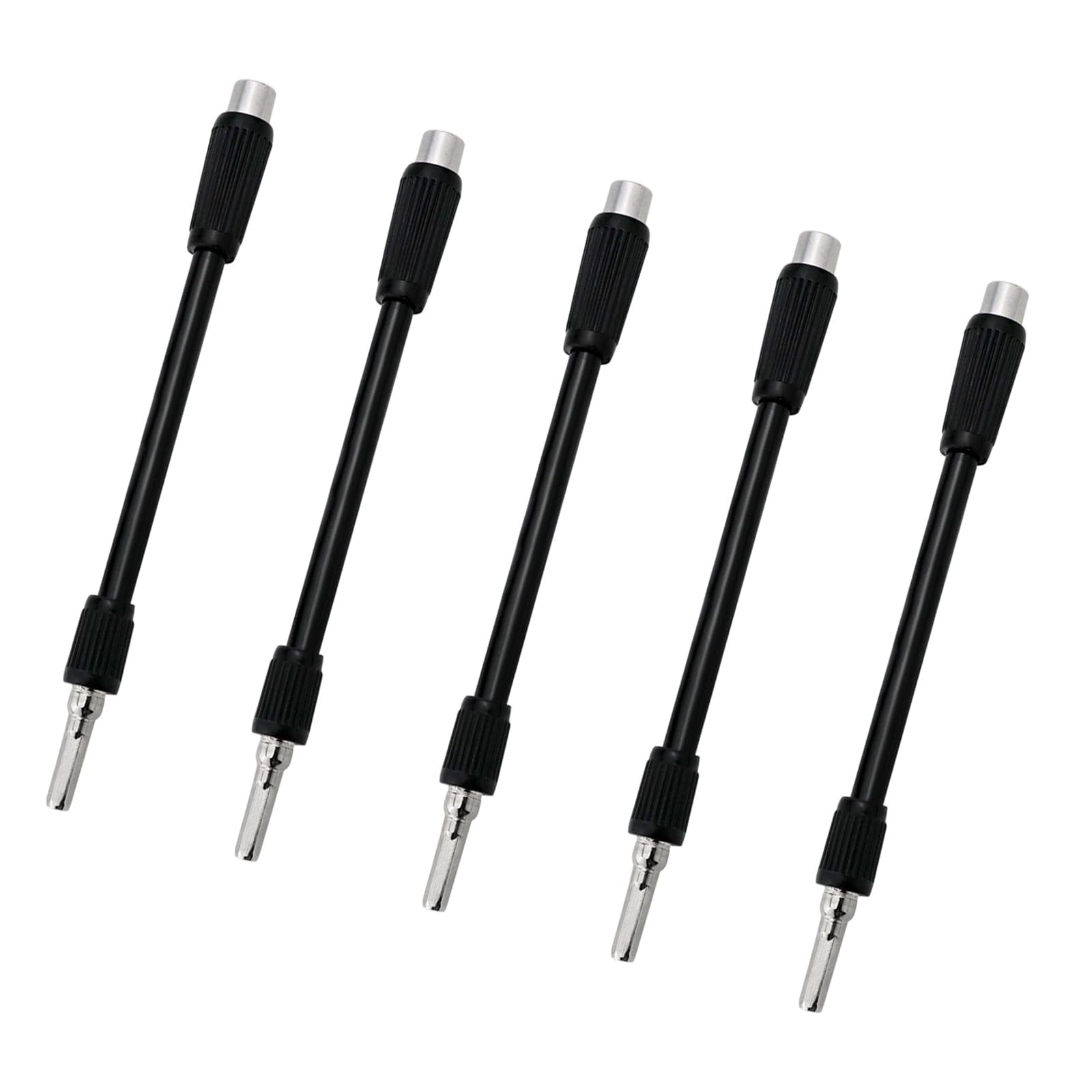 Carotoe 5 Sticks Angled Access Drill Bit Extension 130 Mm, Bendable Screwdriver Shaft For Cabinet Repair And Tight Corner Fastening Flexible Bit Extension Bendable Screwdriver Shaft Tight Space Drill Accessory Corner