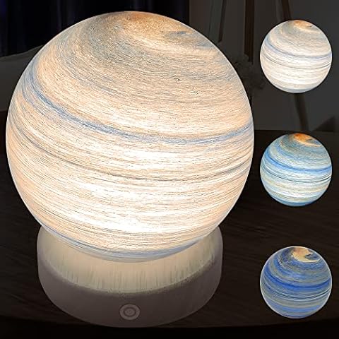 ALEENFOON Blown Glass 3D Planet Lamp Cover