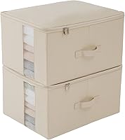 Vista 15 de Almacenamiento debajo de la cama con ventana transparente/tela resistente 600D, bolsas de almacenamiento debajo de la cama para ropa, ropa, manta