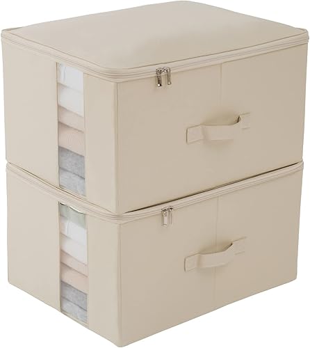 Miniatura 15 de Almacenamiento debajo de la cama con ventana transparente/tela resistente 600D, bolsas de almacenamiento debajo de la cama para ropa, ropa, manta