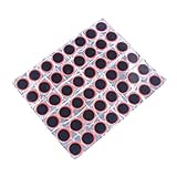 Produktdurchmesser: 30mm LIOOBO 48 Stücke Fahrradreifen Patch Flickzeug Set Gummi Reparaturkästchen für Fahrrad Motorrad Reifen Reparatur Zubehör 30mm