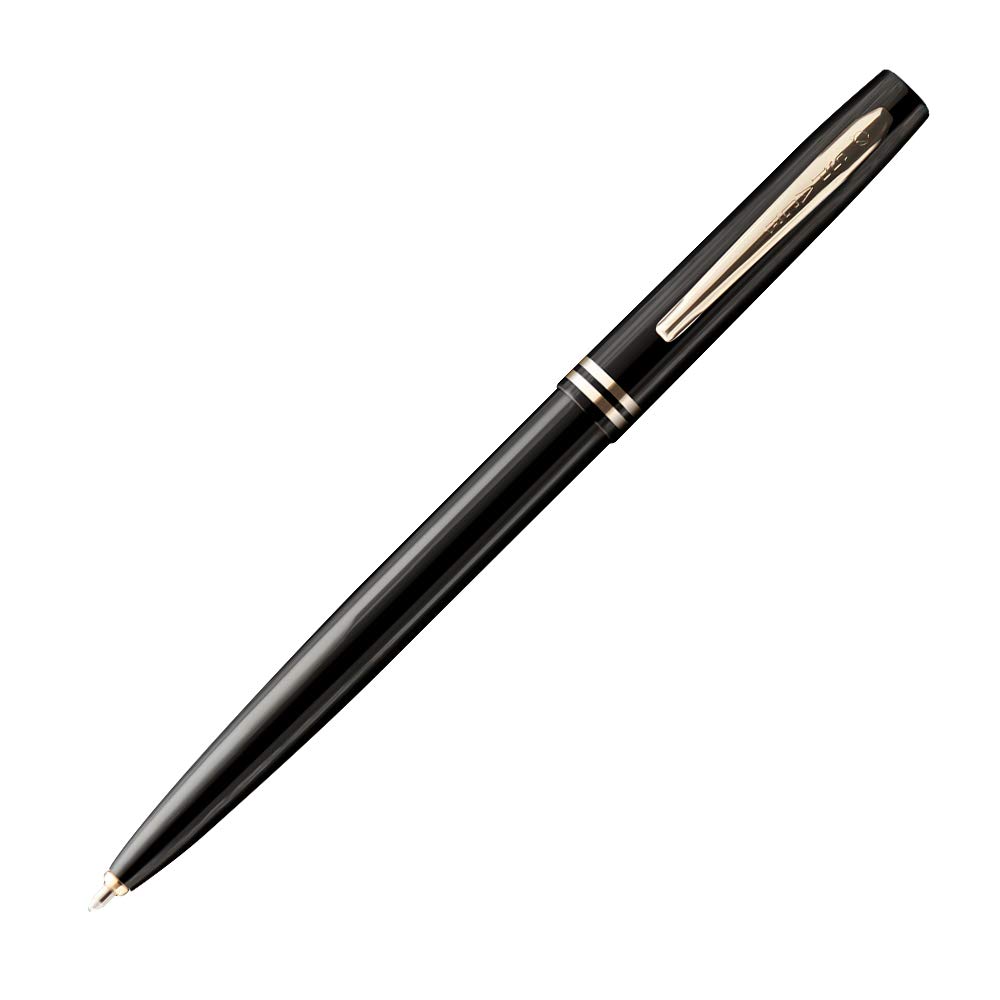Fisher Space Pen - Shiny Black Lacquer M4SB- Cap-O-Matic - Chrome Clip - Gift Boxed