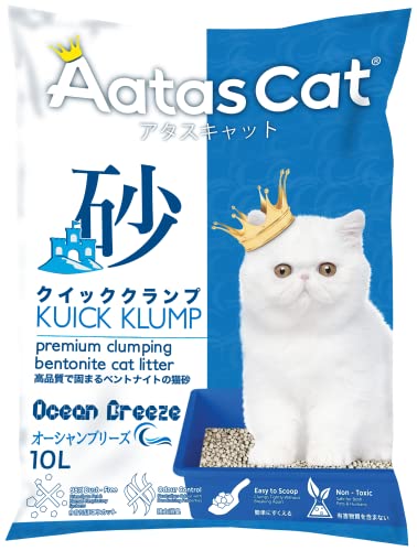 Aatas Cat Bentonite Litter Ocean Breeze for Cat 10 l