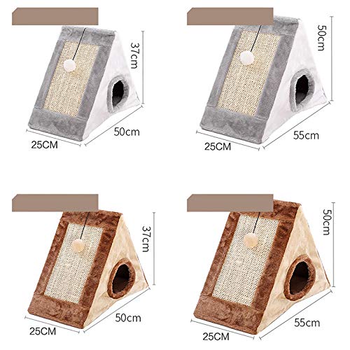 Chat à gratter lit couvert durable nid grattoir pliable 50cm