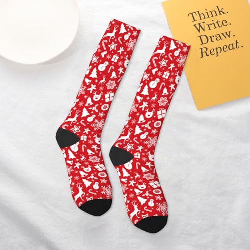 Image of Knee High Socks for Women Girls Fashion Women's Festival Stockings for Casual Running Work Travel