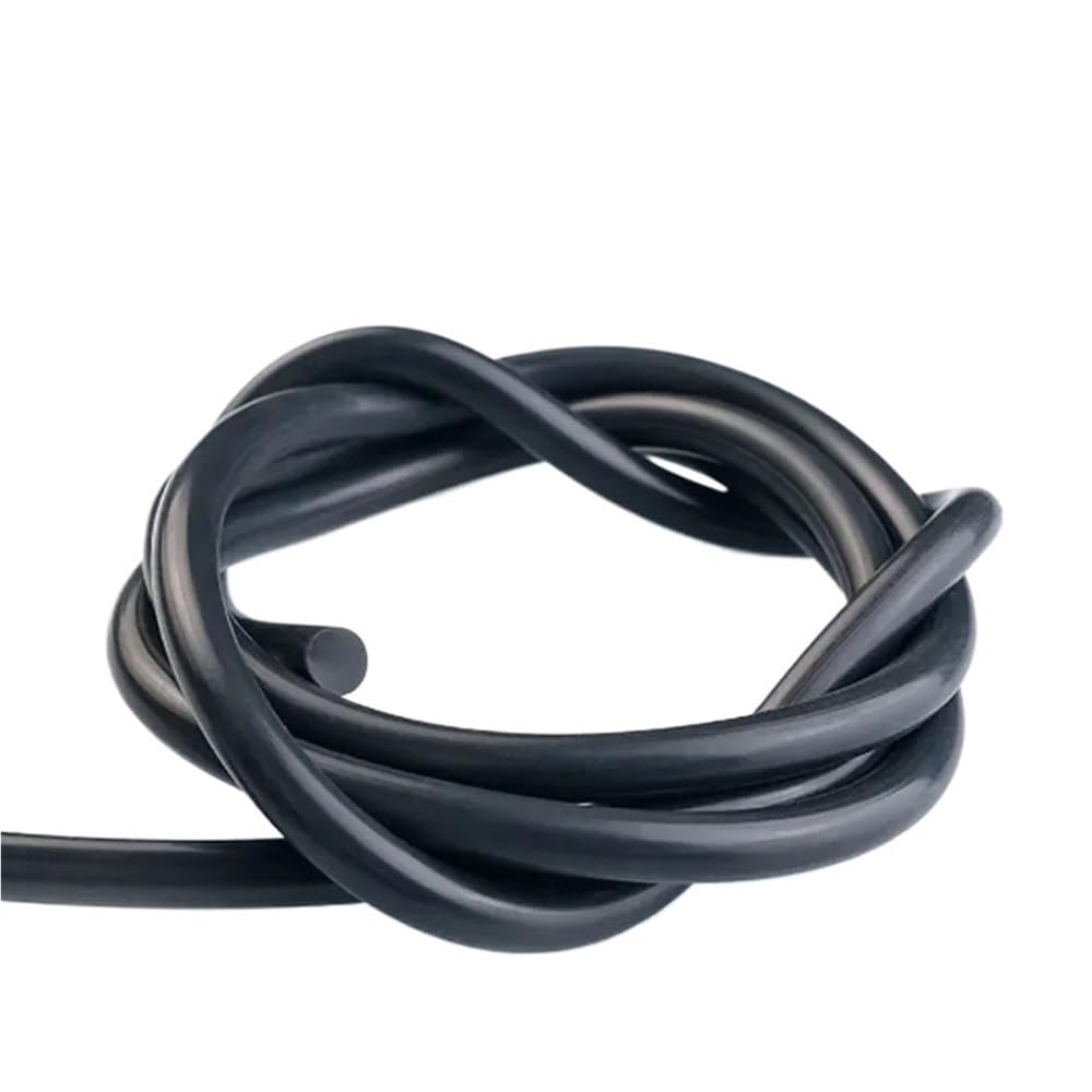 Gohapy Black Solid Seal Gasket 1Piece O Ring Solid Gasket Trim Seal Strips, Silicone Cord For Electronic Applications(,2Mm*10Meters)