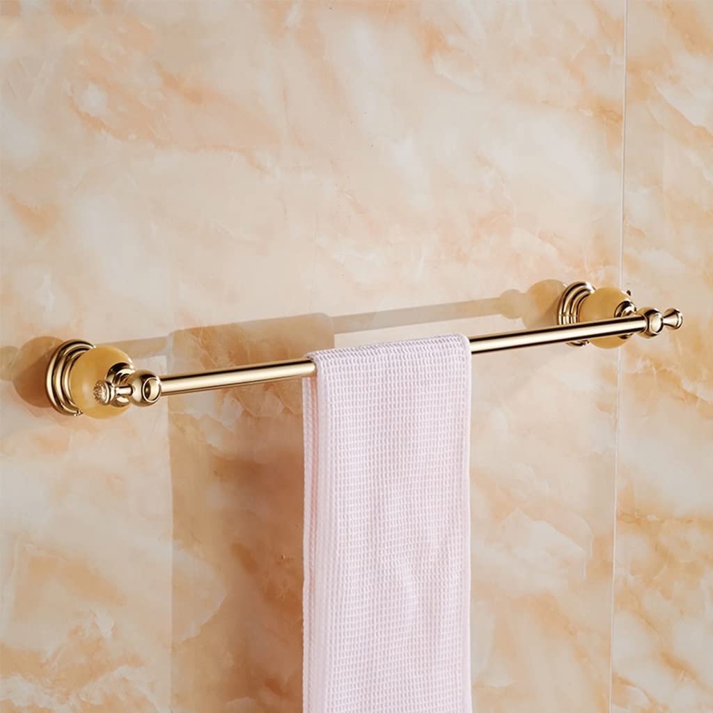 Porte-serviettes de bain perforé doré et topaze luxe style européen