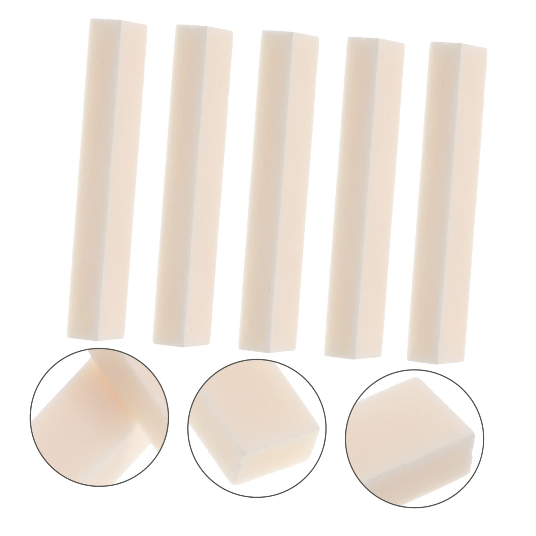 VICASKY Diy Guitar Bone Nut Bridge Saddle Ox Bone Upper String Nuts for Electric Acoustic Bass Guitars