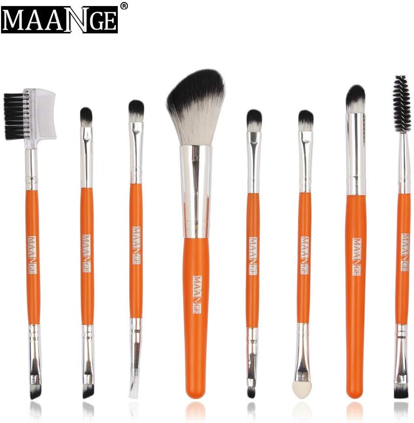 Clearance Sale! LEEDY Makeup Brushes Set, Exquisite Wooden 8PCS Professional Face Eye Shadow Eyeliner Foundation Blush Lip Make up Brush Powder Liquid Cream Cosmetics Blending Brush Tool Kits