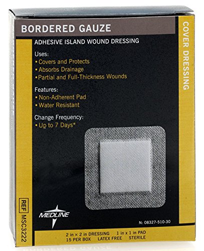Medline MSC3222Z Sterile Bordered Gauze, 2