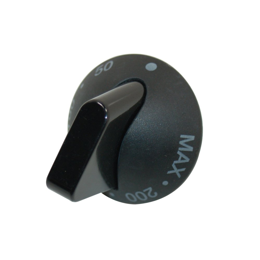 Kn75 NERO UNIVERSALE Termostato Controllo Manopola 42mm "D" ALBERO 6x4