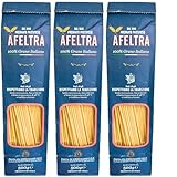 Afeltra Bucatini Pasta from Italy 17.6 oz. (500g)(Pack of 3) Pasta di Gragnano IGP - Perciatelli Thick Spaghetti - Ziti - Authentic Italian - Noodles from Durum Wheat Semolina - Gourmet Artisan