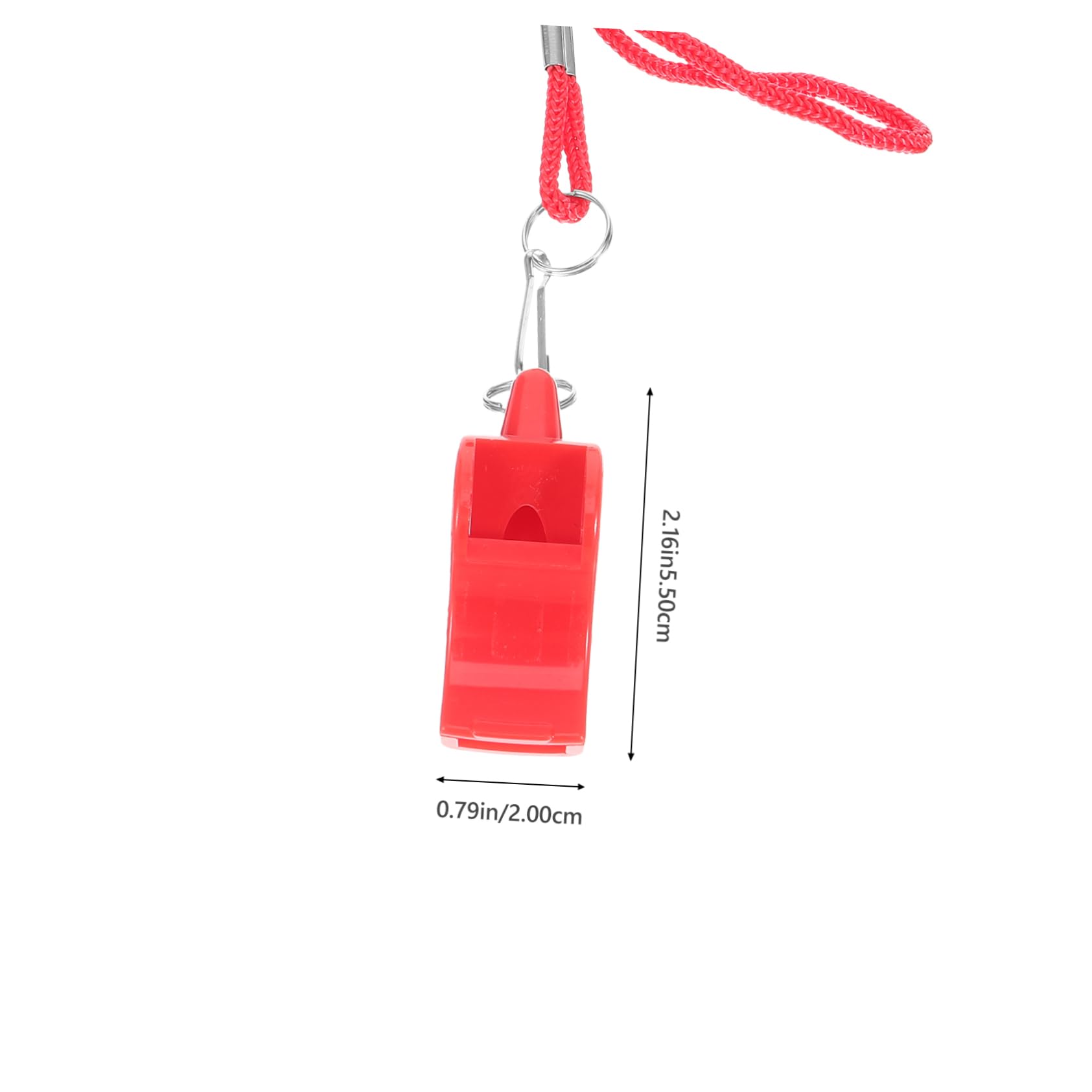 HANABASS 3Pcs Emergency Whistle with Lanyard Loud Survival Whistles for Referees Outdoor Activities Keychain Pendant for Hiking Camping and Emergency Use