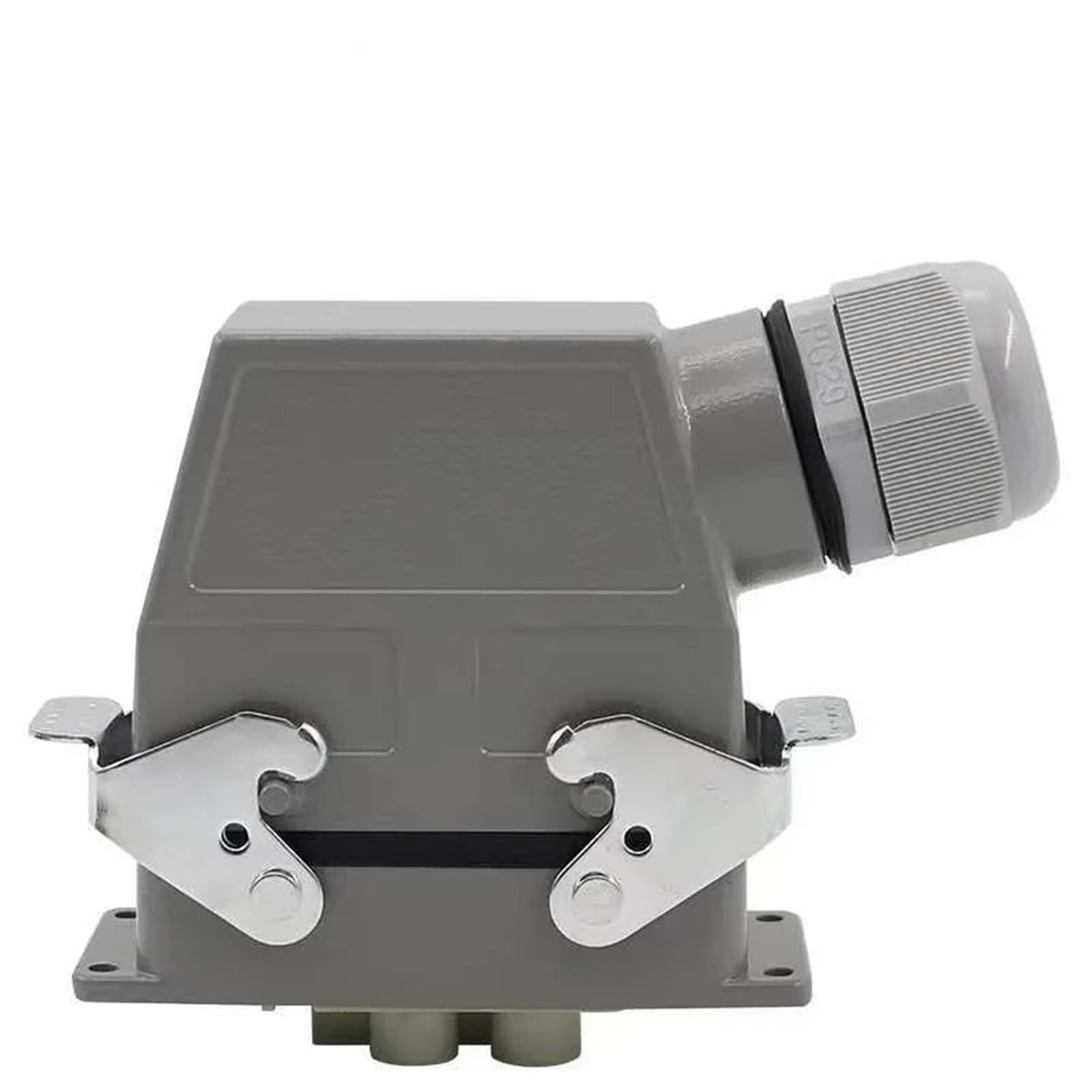 Conector industrial rectangular de alta resistencia y seis núcleos con botón único 5