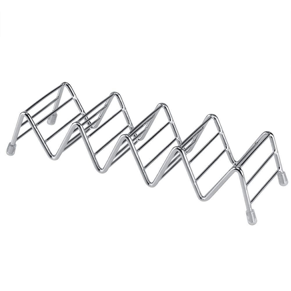 Supporto Per Tacos In Acciaio Inox - Vassoio Per Tacos, Burritos E Panini, Resistente Al Calore - Foto 12