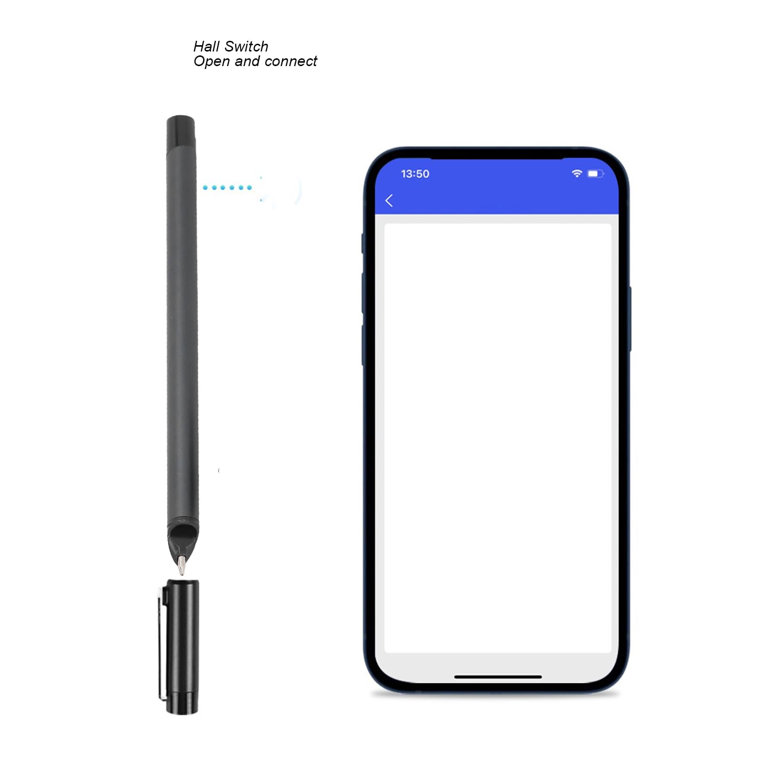 Wakects Digitales Notizbuch mit Smart Pen, PU-Aluminiumlegierung, Bluetooth 5.0, Intelligentes Schreibset, Echtzeit-Synchronisierung, OCR-Sprachnotizen für Studenten, Büro, Smartphones, Tablets