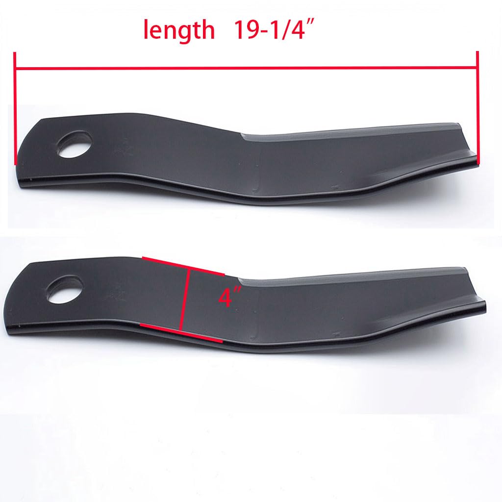 7828 7828BH Rotary Cutter Blades for Bush Hog CCW 109 1109 1166 1209 12512 13108 166 1600 2512 3108 3209 Length 19-1/4 Inch Mower Blades