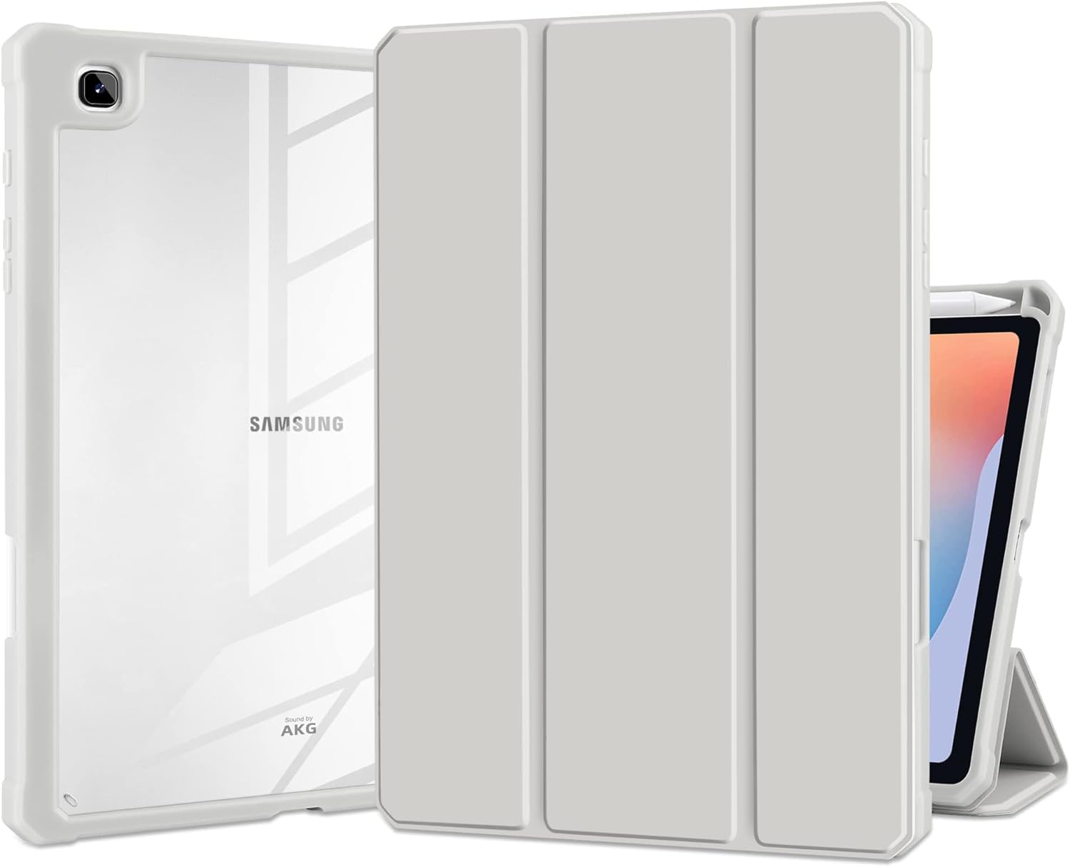 Printme Hybrid Slim Case for Samsung Galaxy Tab S6 Lite 10.4 Inch 2022/2020 Model (SM-P610/P613/P615/P619) with S Pen Holder, Shockproof Cover with Clear Transparent Back Shell (Starlight) (B0CVL8QMR5) Amazon Price History, Amazon Price Tracker