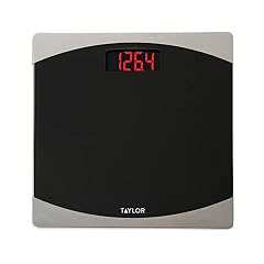 Taylor Glass Digital Bath Scale Black Silver