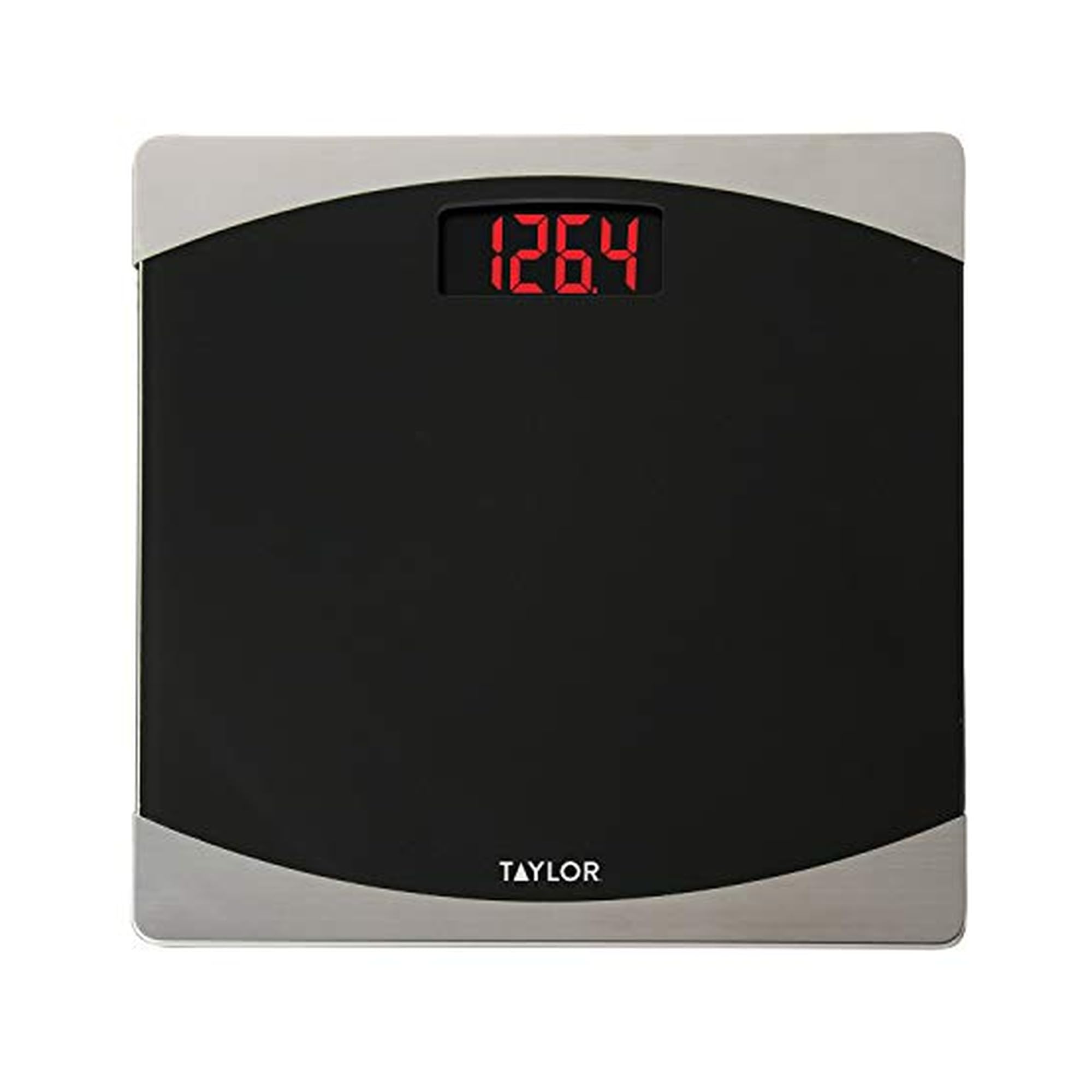 Taylor Glass Digital Bath Scale Black Silver