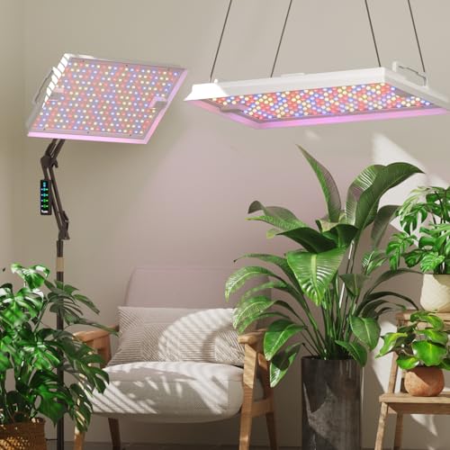 LETPOT 100 Watt (Max 120W Output) Grow Lights for Indoor Plants Full Spectrum, Smart APP, 8-Level Adjustable Light, Hanging & Standing, 270° Foldable, 360° Rotation, 2x3,3x4,18000 Lumens, Hi