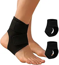 Tornozeleira de Suporte – Kit com 2 Unidades – Compressão, Estabilidade e Alívio para Entorse, Tendinite, Corrida e Treinos