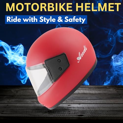 Image of Sage Square Audi Full Face Clear Visor Helmet | ISI Certified | High Standard Safety | Extra Comfort & Stylish