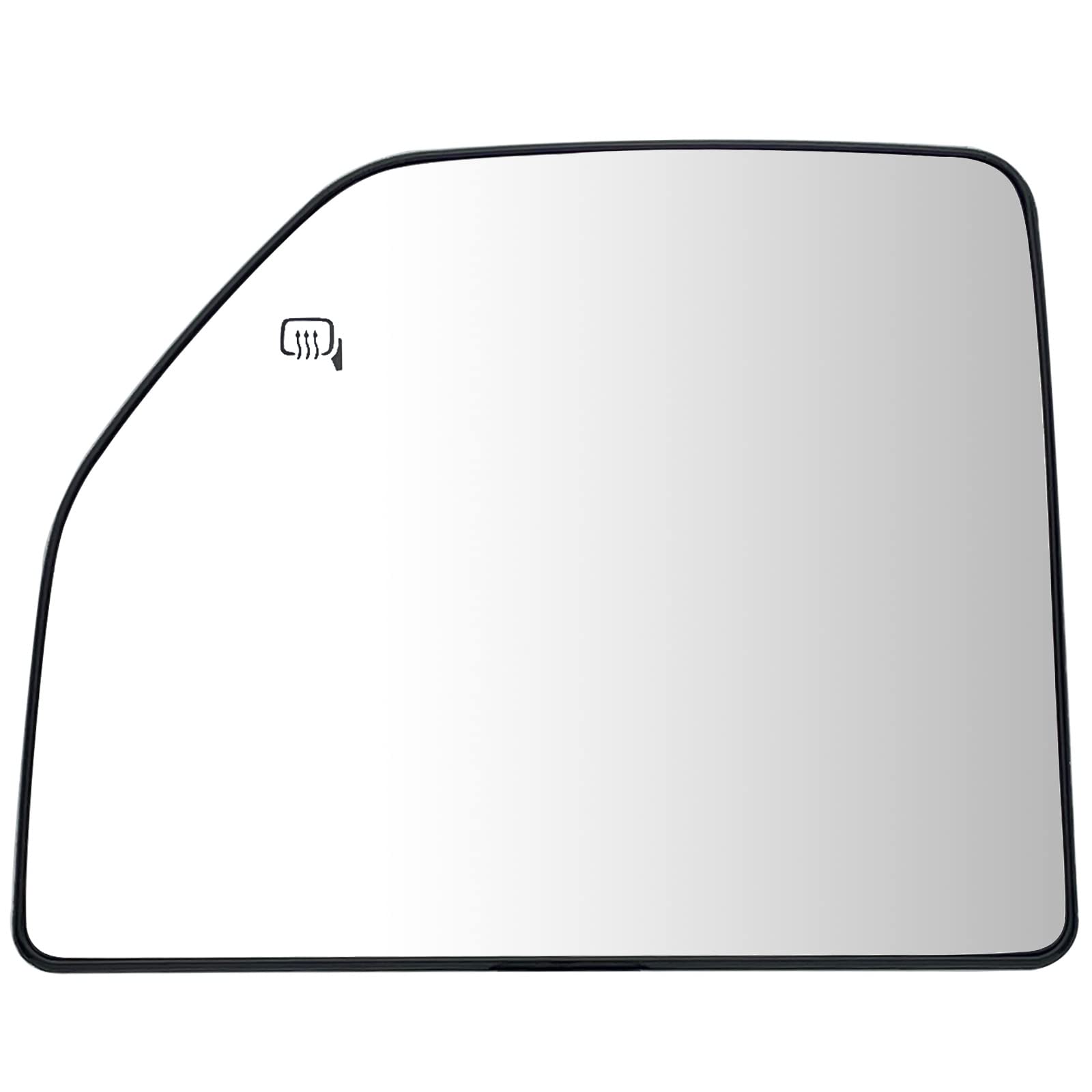 Left Driver Side Heated Upper Mirror Glass Replacement For 2015-2020 Ford F150 2017-2020 Ford F250 F350 - Towing Mirror Convex Side Mirror Glass With Rear Holder