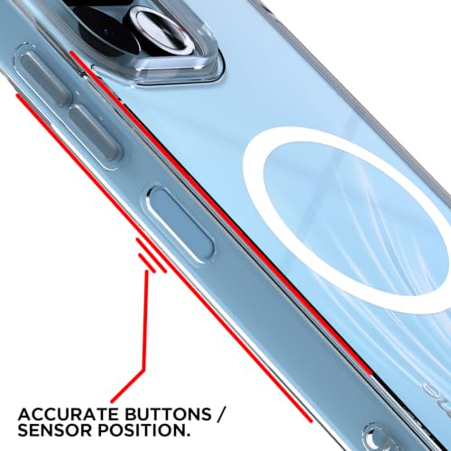 Image of Outlouders Back Cover for Realme 16T 5G | Magnetic-Safe | Transparent PC + TPU | Magnetic Support | Shockproof Protection Bumper Case (Transparent)